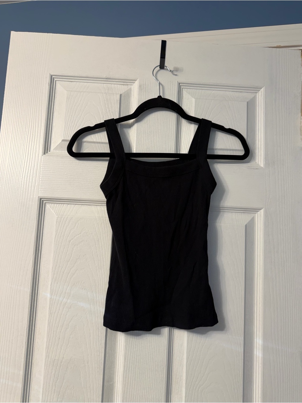 American eagle ribbed black tank top size xs